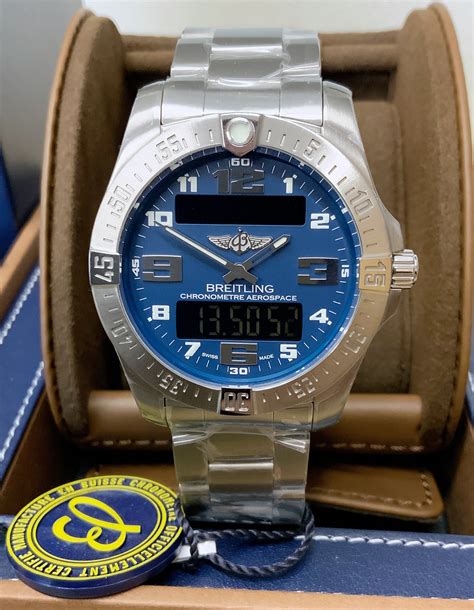 breitling aerospace evo blue dial|breitling aerospace evo review.